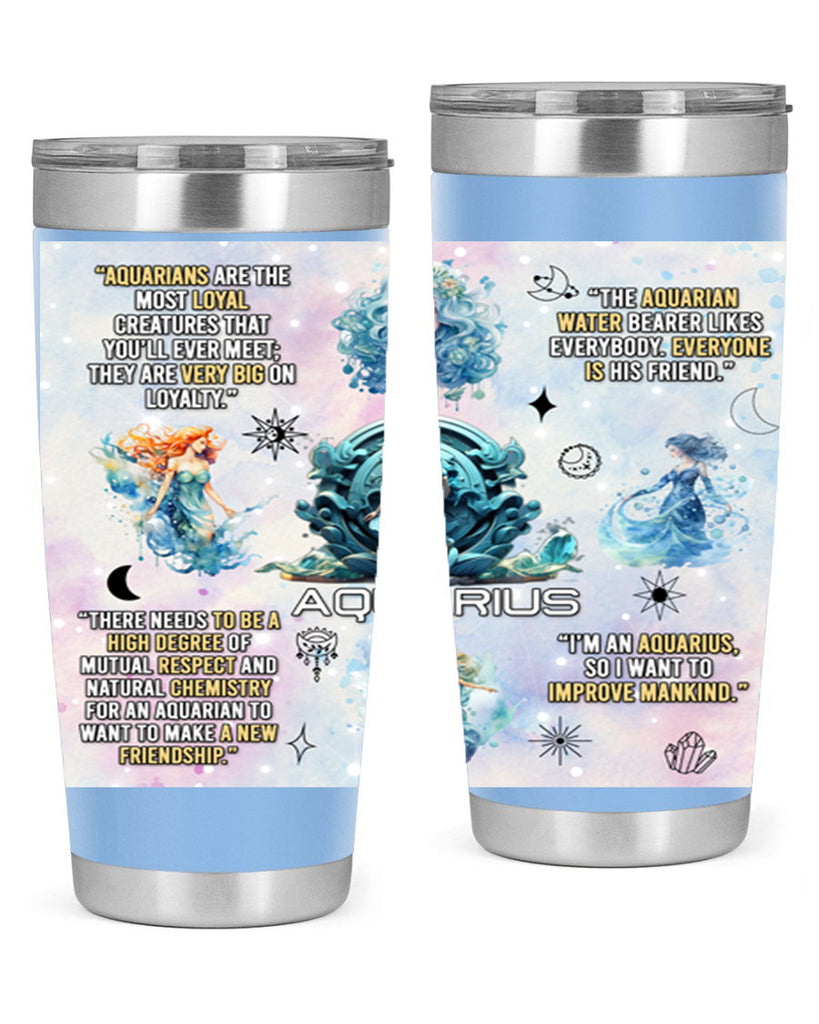 StraightAquarius 468#- zodiac- Tumbler