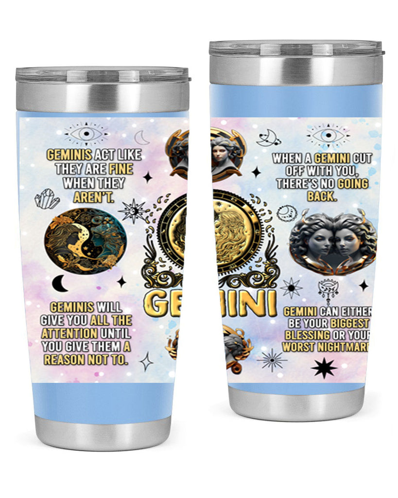 StraightGemini 472#- zodiac- Tumbler