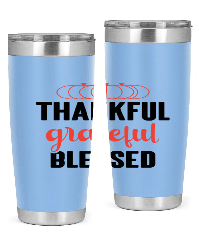 Thankful grateful blessed 603#- fall- Tumbler