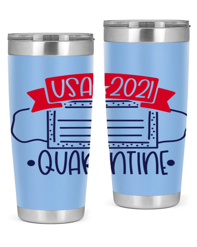 USA Quarentine Style 183#- Fourt Of July- Tumbler