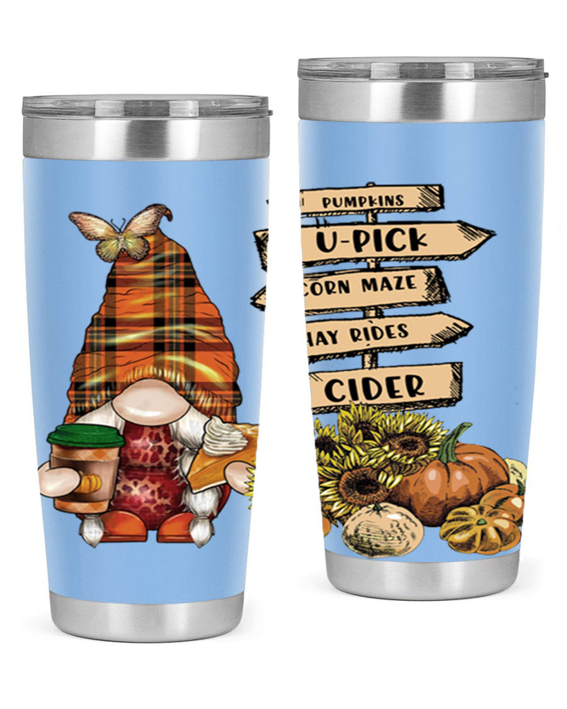 VintageFallGnome 625#- fall- Tumbler