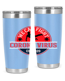 We Can Fight Corona Virus Est Style 11#- corona virus- Tumbler