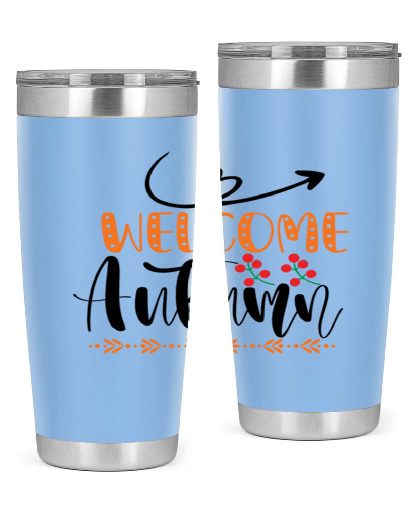 Welcome Autumn 628#- fall- Tumbler
