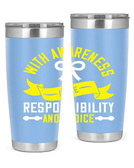With awareness come responsibility and choice Style 5#- self awareness- Tumbler