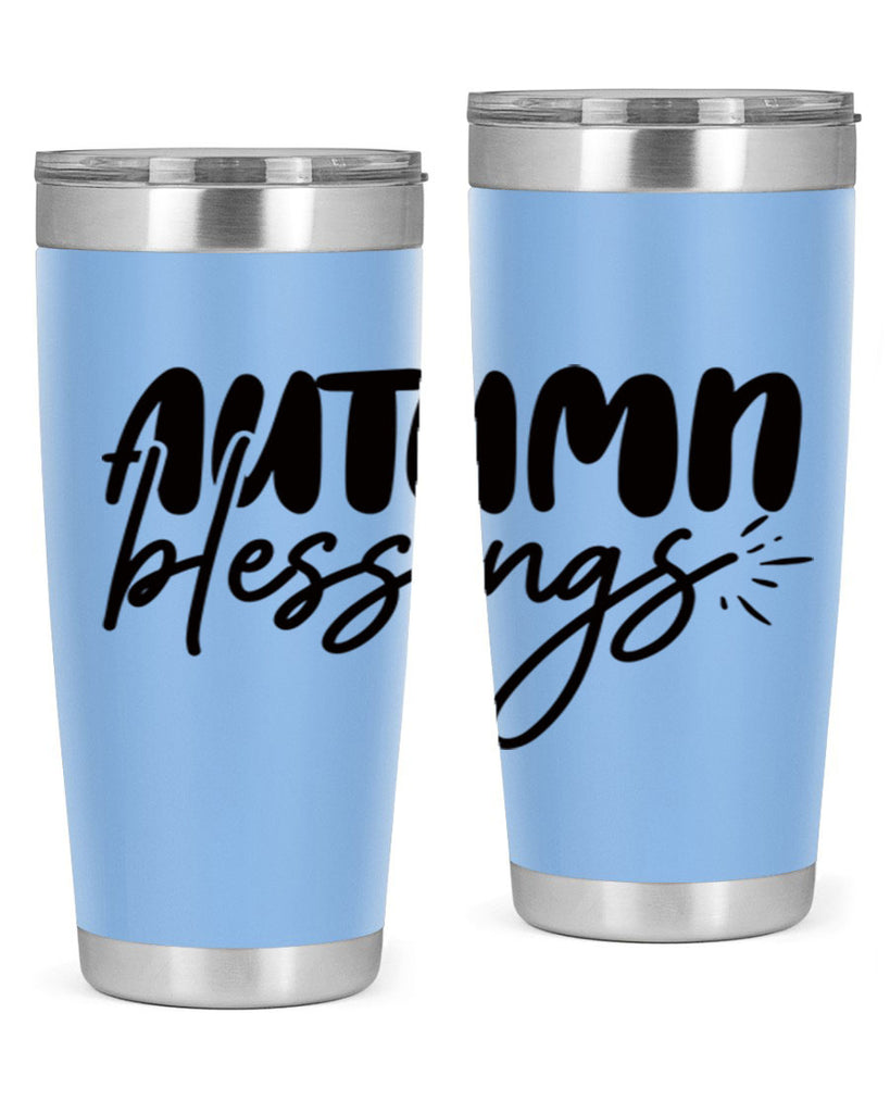 autumn blessings 65#- thanksgiving- Tumbler