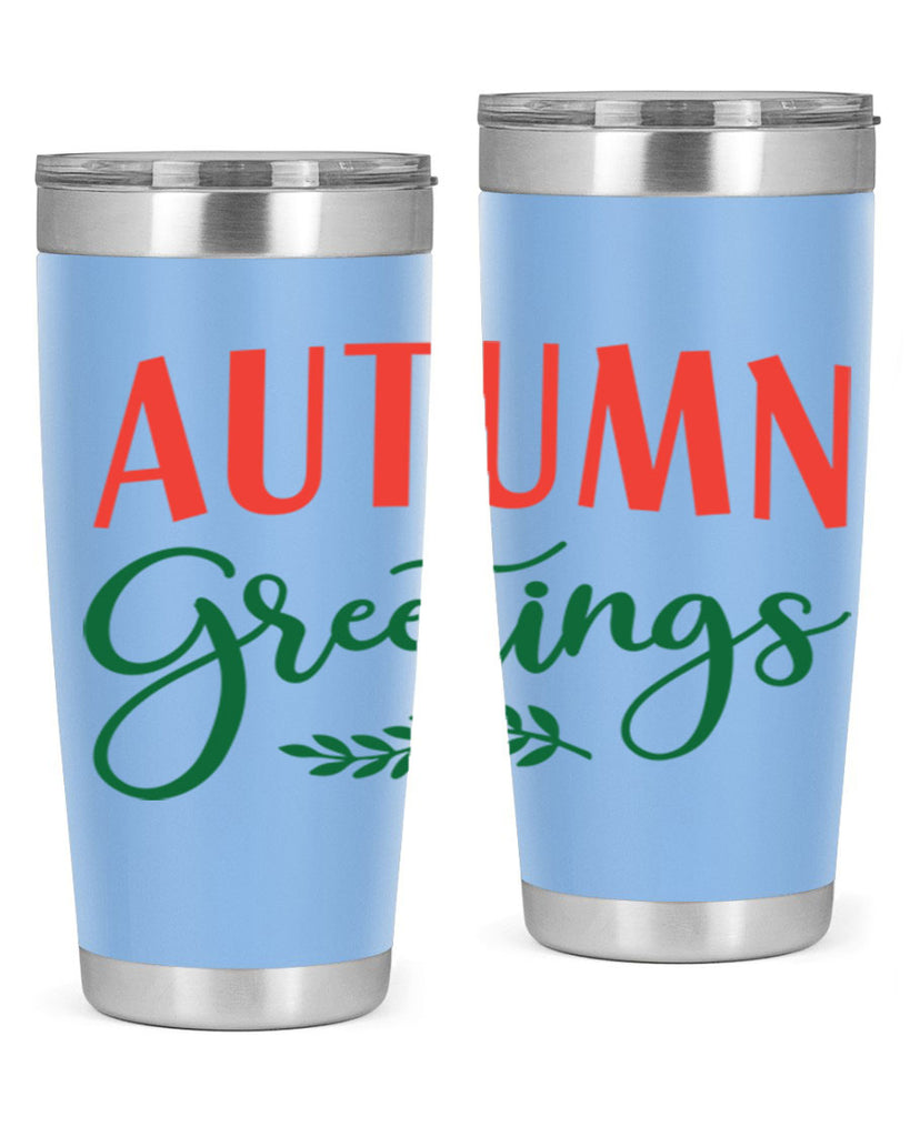 autumn greetings 14#- fall- Tumbler