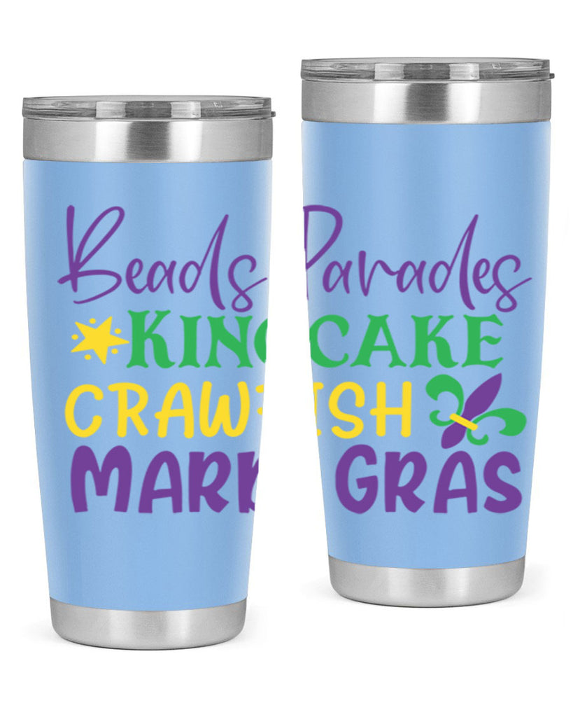 beads parades kingcake crawfish mardi gras 85#- mardi gras- Tumbler