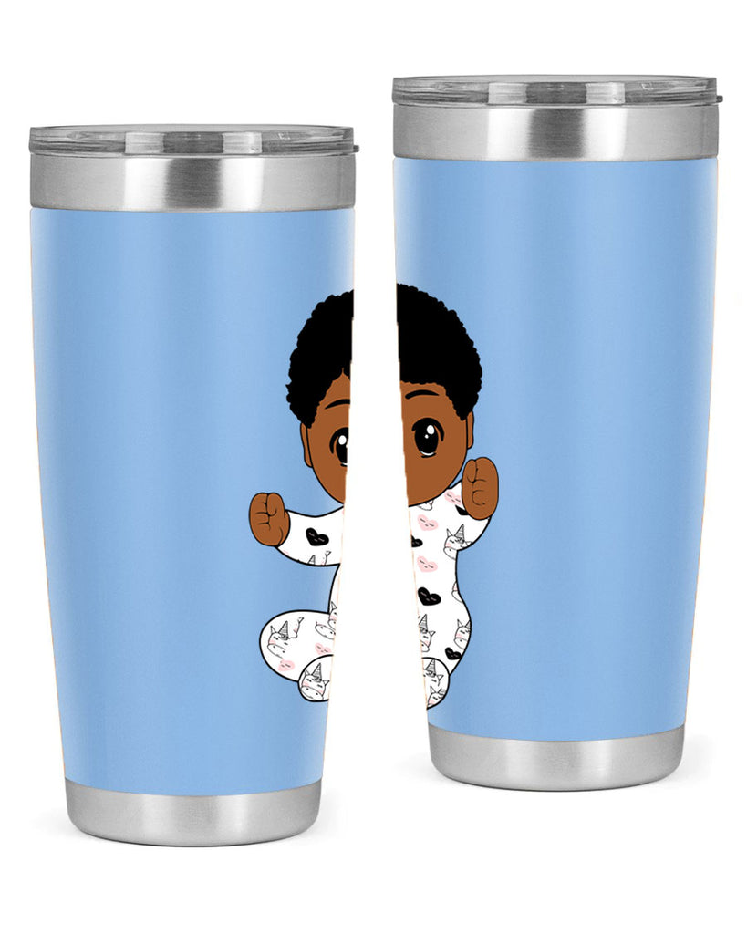 black baby boy 8#- black men - boys- tumbler