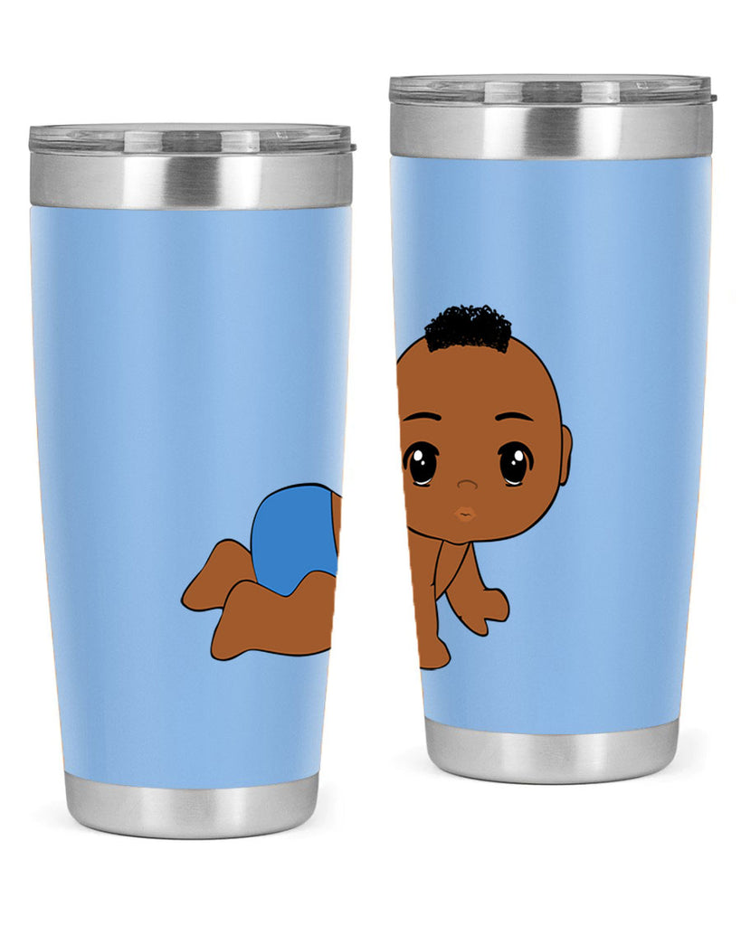 black baby boy 9#- black men - boys- tumbler
