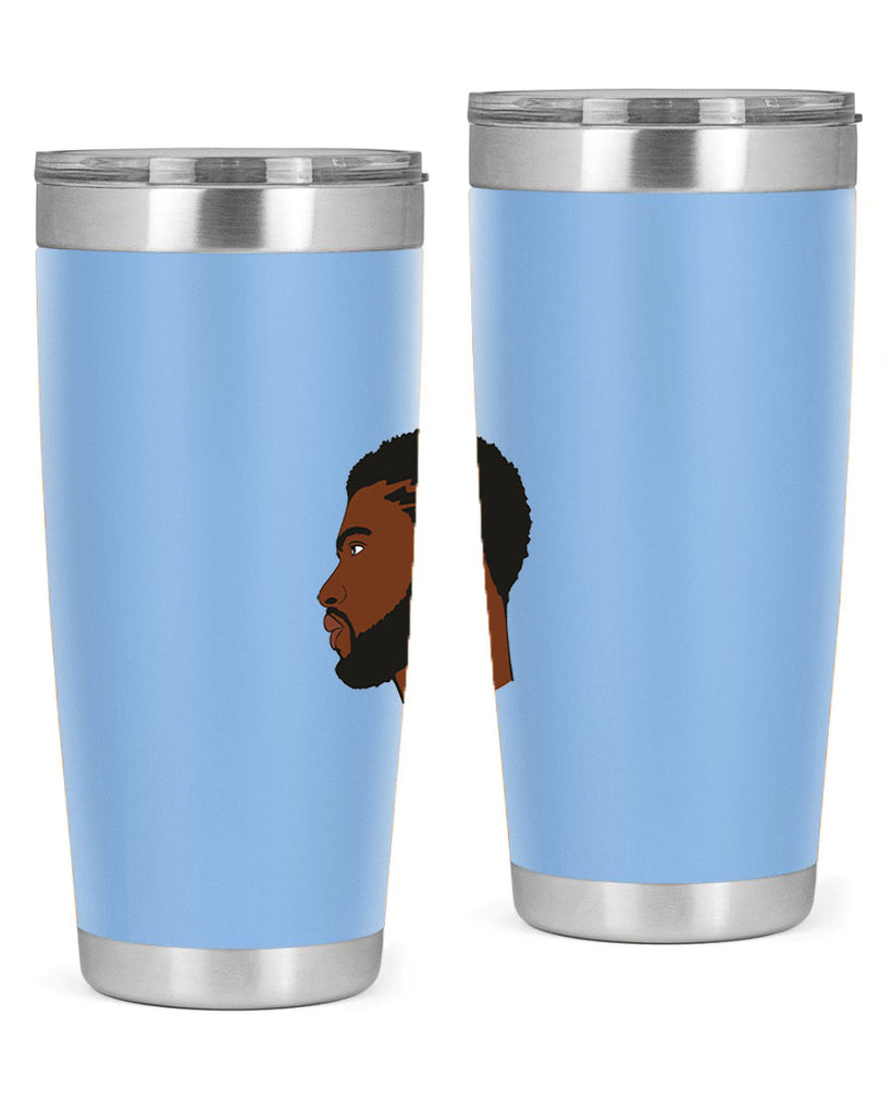 black man 40#- black men - boys- tumbler