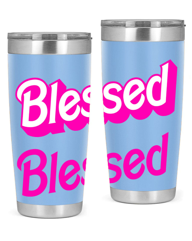 blessed barbie 193#- black words phrases- Cotton Tank