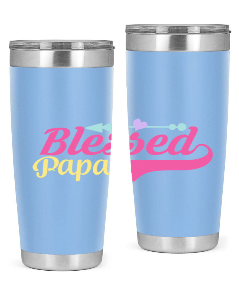 blessed papa 73#- grandpa - papa- Tumbler