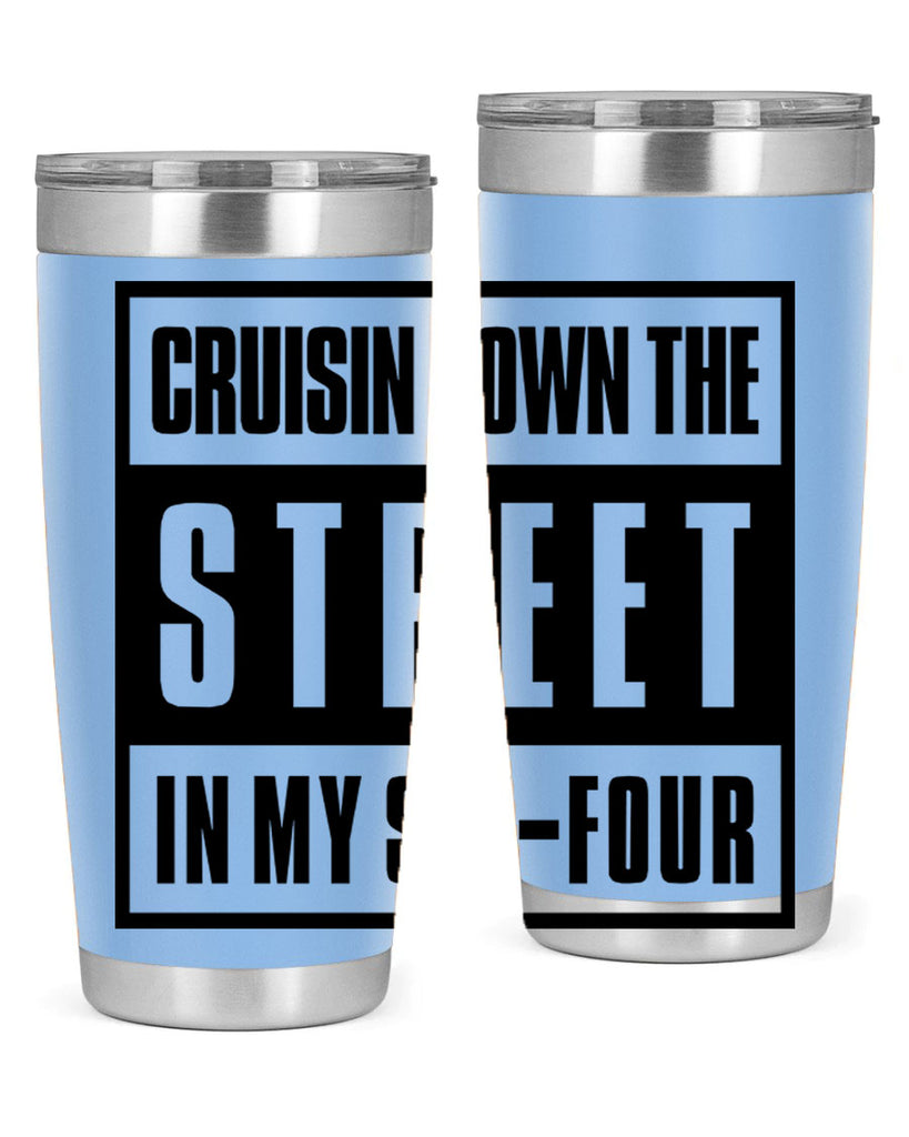 cruisin down the street 181#- black words phrases- Cotton Tank
