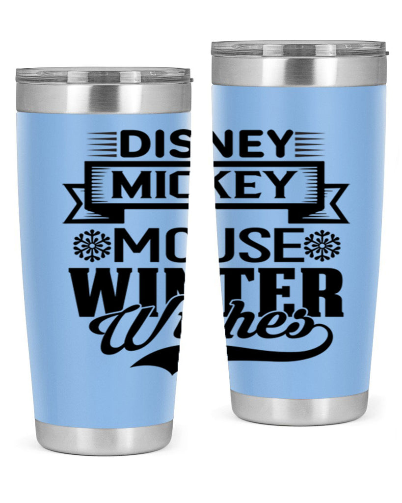 disney mickey mouse winter wishes 93#- winter- Tumbler