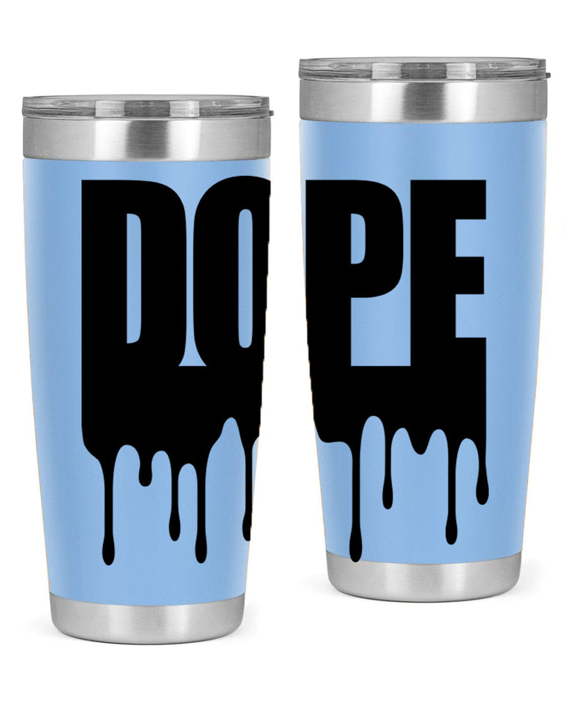dope drip 166#- black words phrases- Cotton Tank