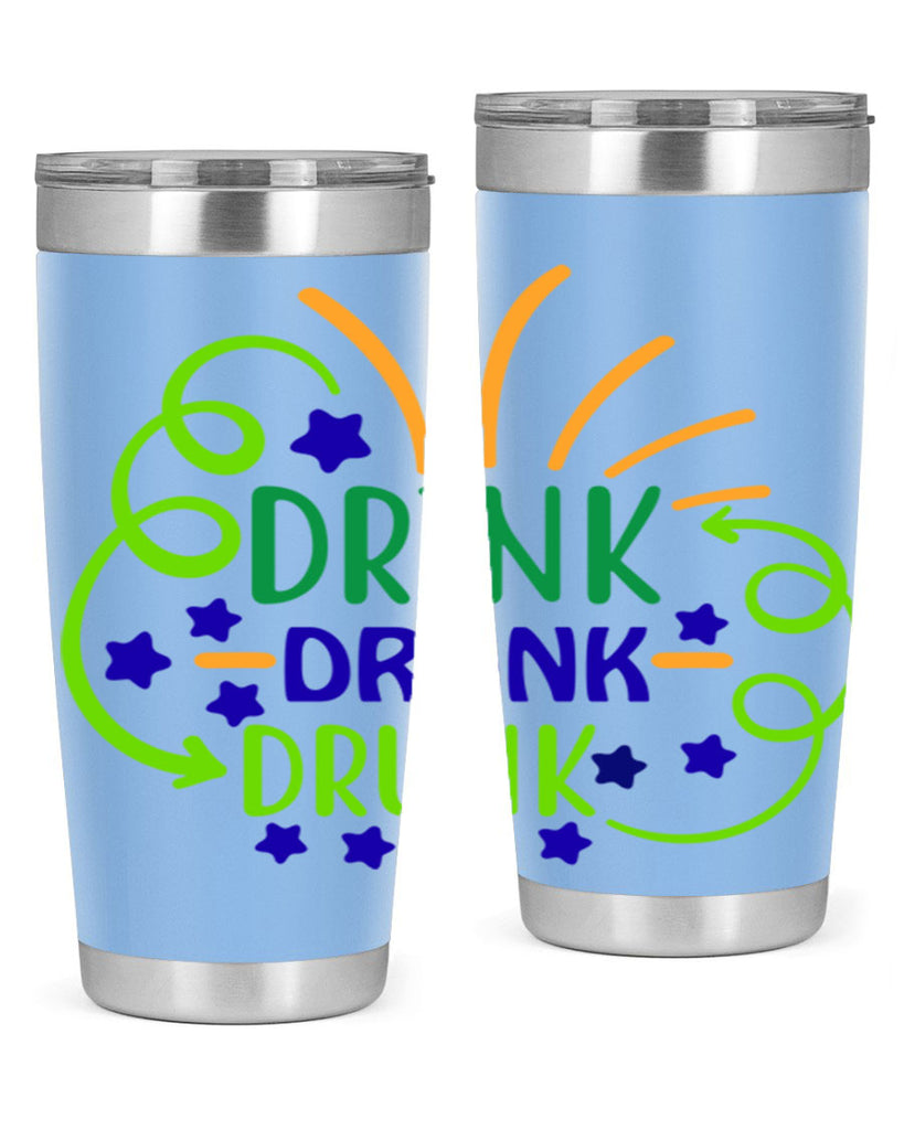 drink drank drunk 23#- mardi gras- Tumbler