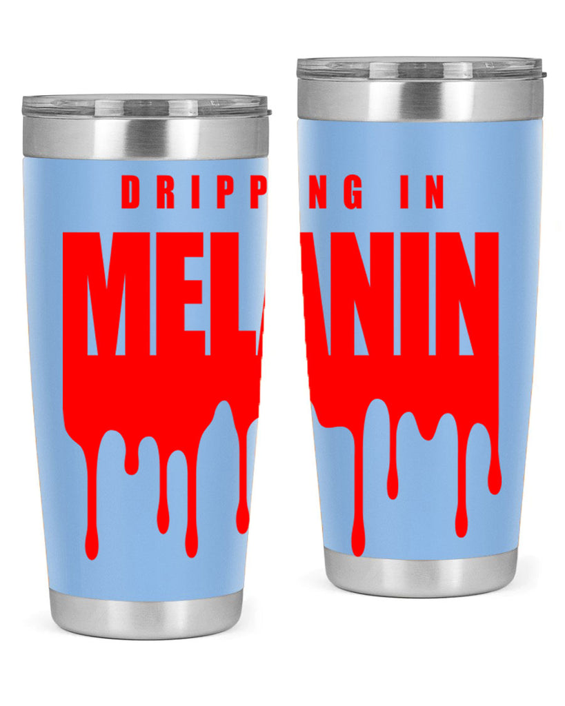 dripping in melanin 161#- black words phrases- Cotton Tank
