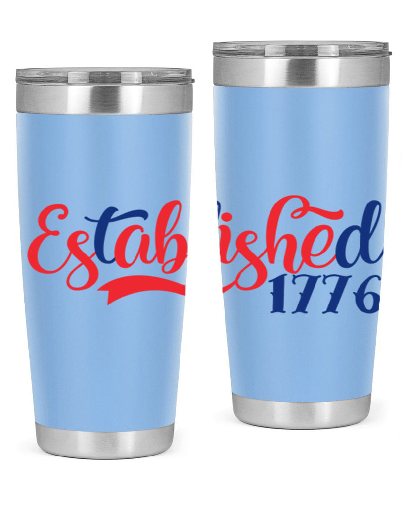 established Style 46#- Fourt Of July- Tumbler