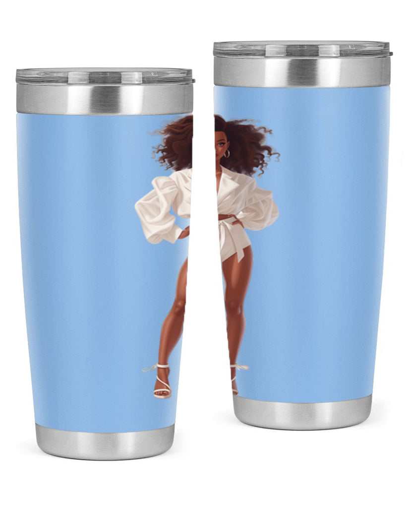 fashion girl in white 82#- fashion- Cotton Tank