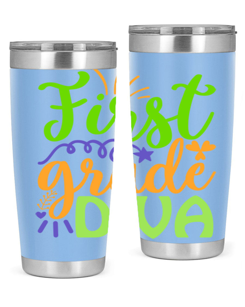 first grade diva 21#- mardi gras- Tumbler