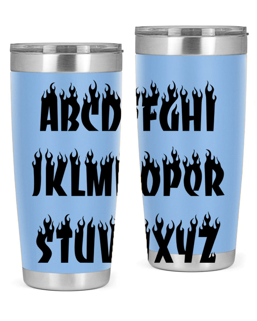 flame font 153#- black words phrases- Cotton Tank