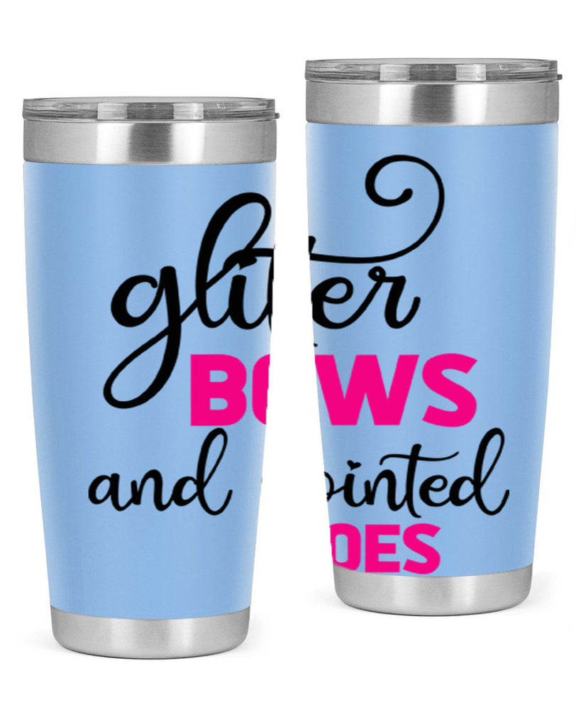 glitter bows and pointed toes 41#- ballet- Tumbler