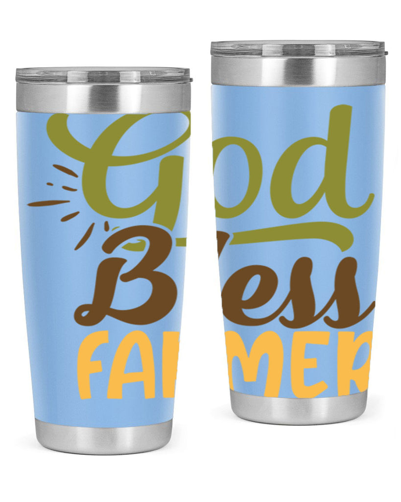 god bless farmer 10#- farming and gardening- Tumbler