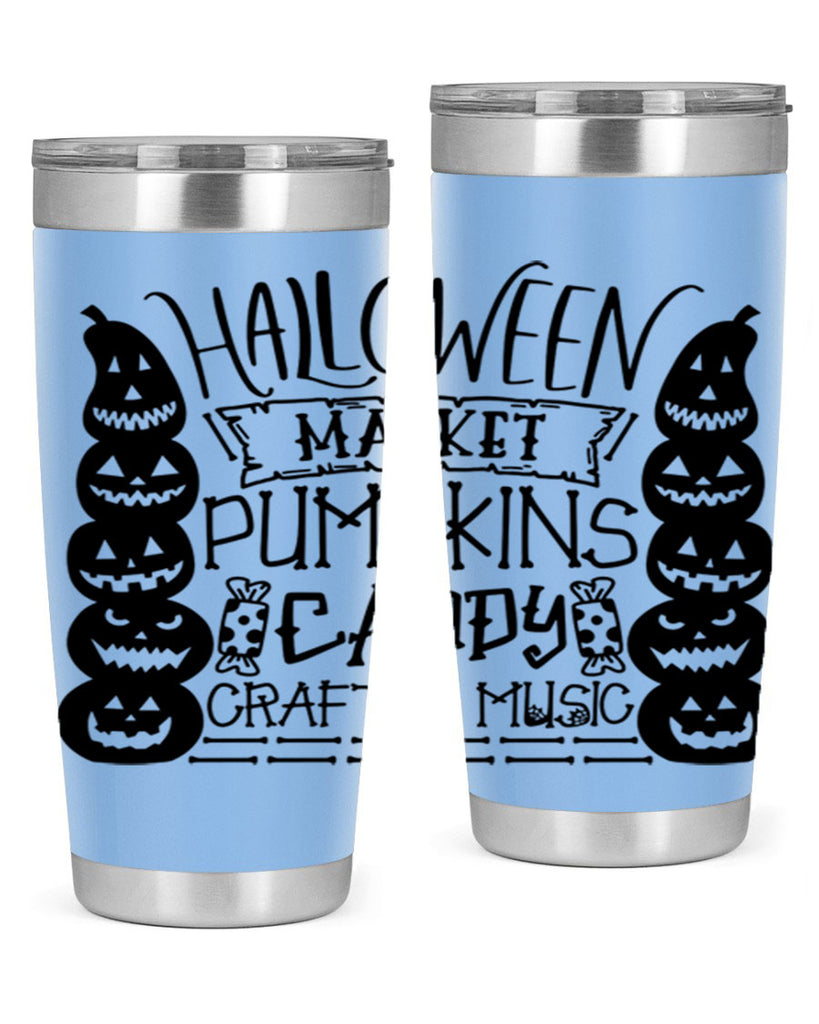 halloween market pumpkins candy 73#- halloween- Tumbler
