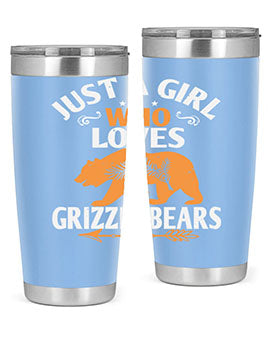 just a girl who loves Grizzly Bears 20#- Bears- Tumbler