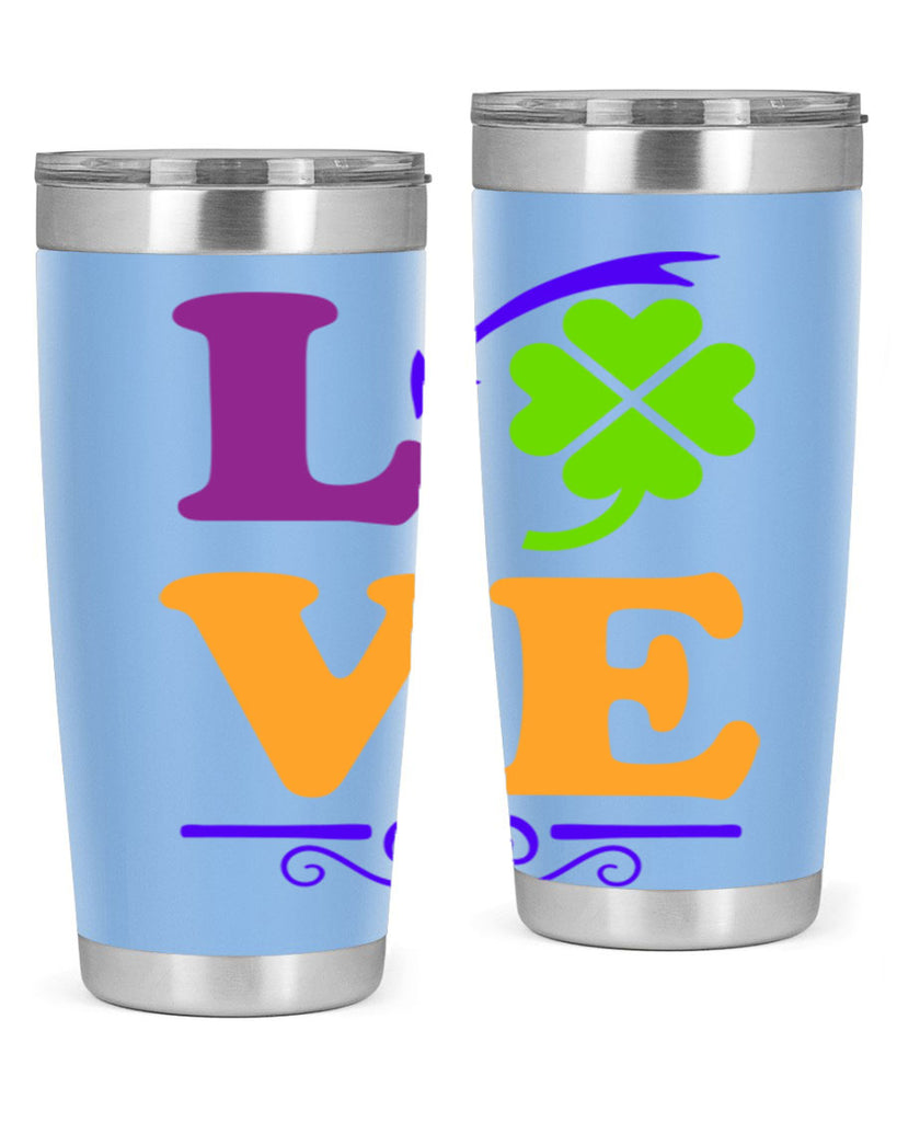 love 18#- mardi gras- Tumbler