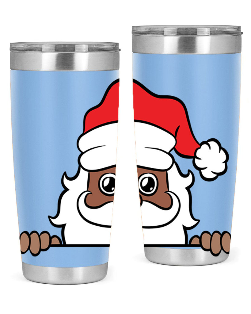 peekaboo black santa 19#- black men - boys- tumbler