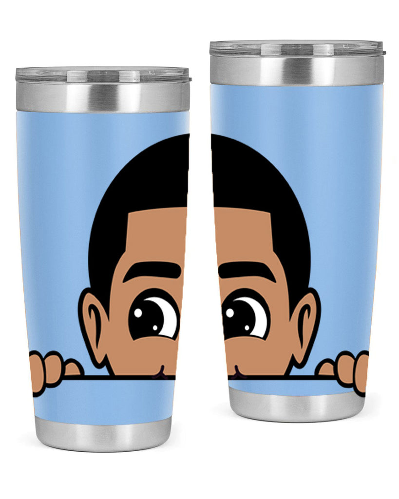 peekaboo boy 17#- black men - boys- tumbler