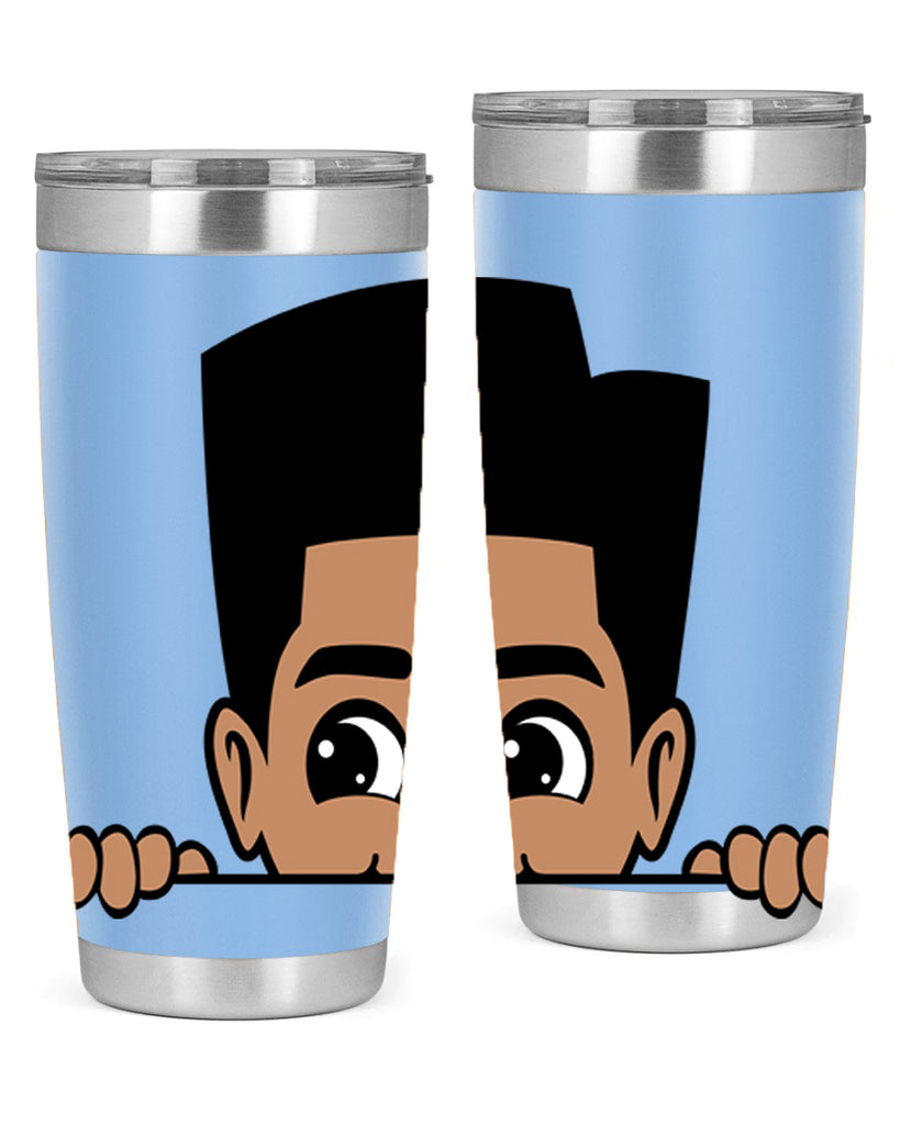 peekaboo boy 18#- black men - boys- tumbler