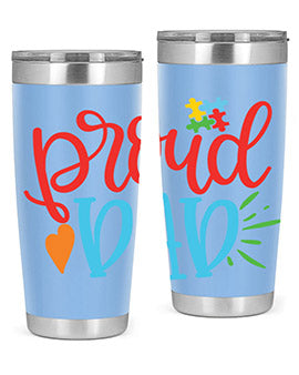 proud dad Style 36#- autism- Tumbler