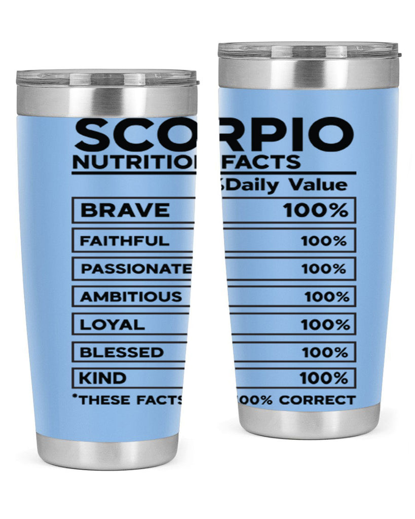 scorpio Nutrition Facts 434#- zodiac- Tumbler