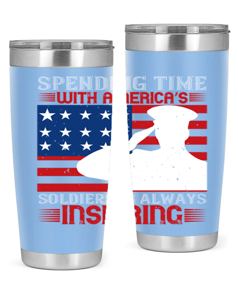 spending time with americas 90#- Veterns Day- Tumbler