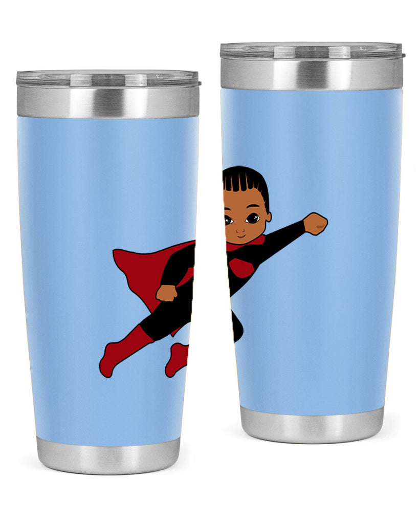 super kid 16#- black men - boys- tumbler