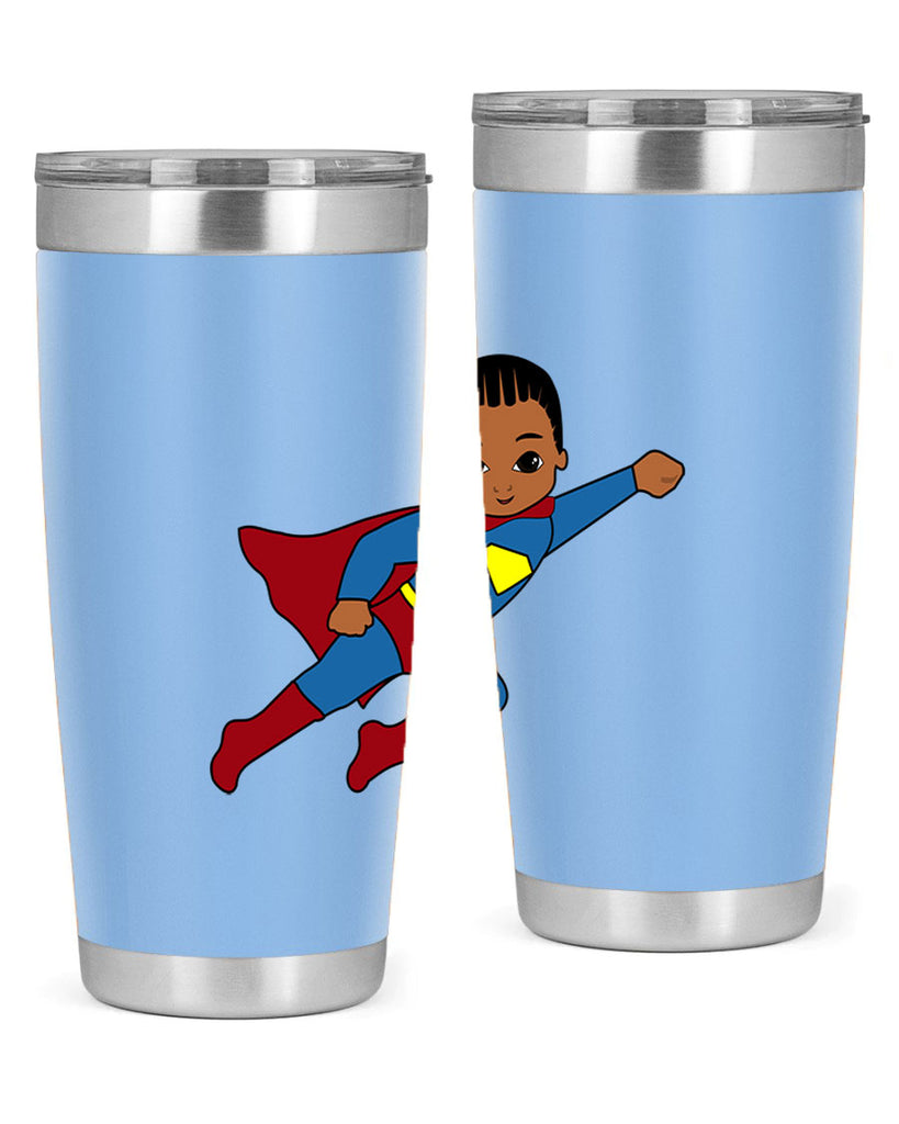 super kid 1#- black men - boys- tumbler