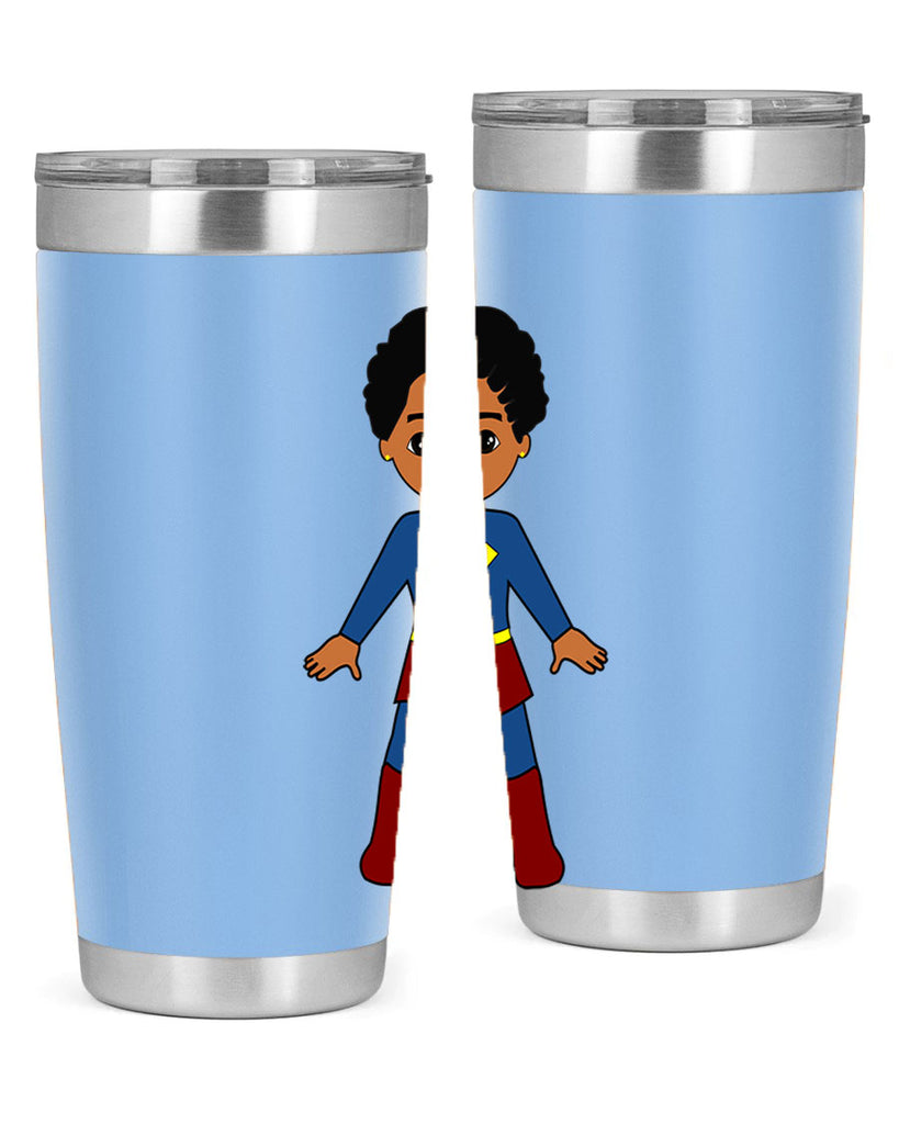 super kid 3#- black men - boys- tumbler
