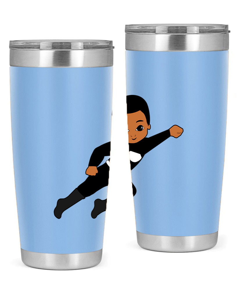 super kid 7#- black men - boys- tumbler