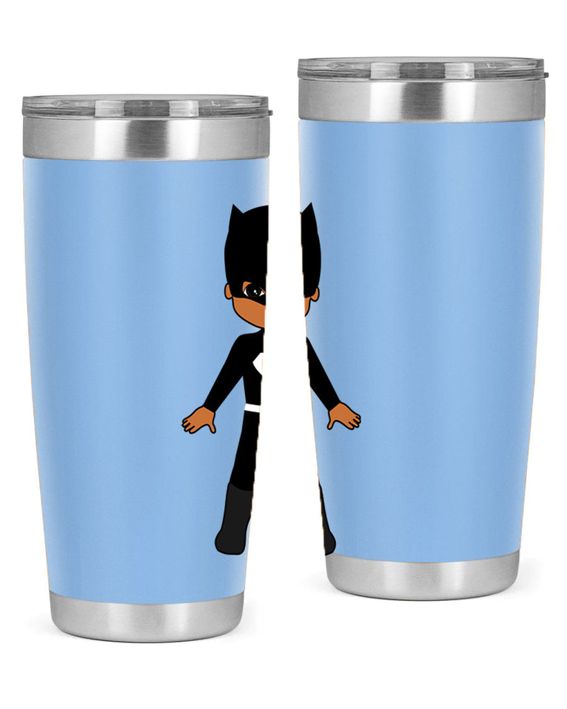 super kid 8#- black men - boys- tumbler