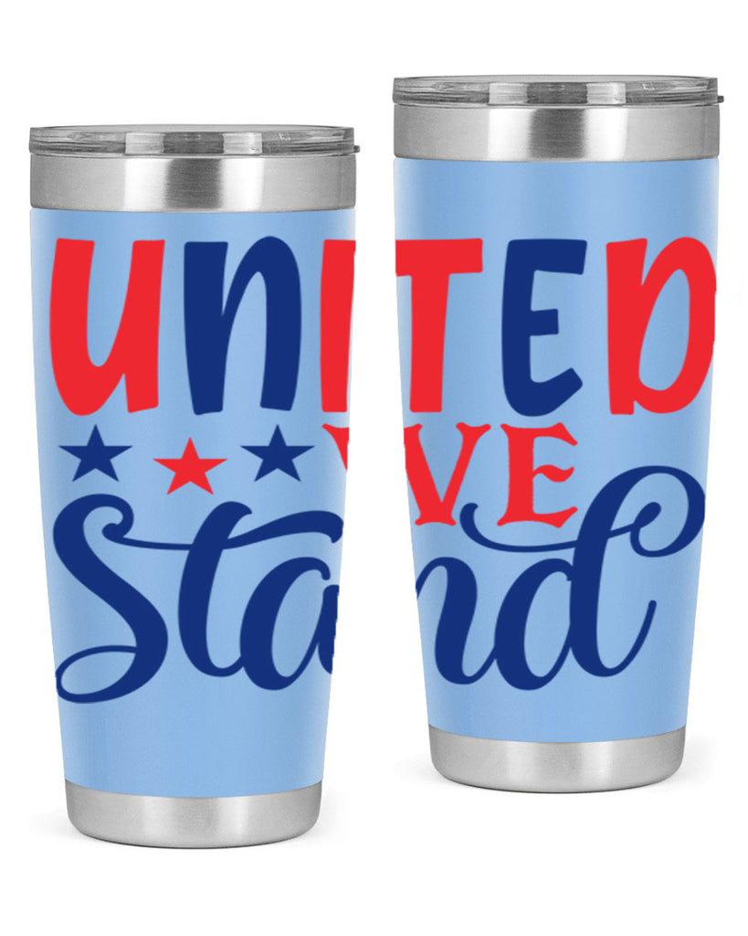 united we stand Style 75#- Fourt Of July- Tumbler