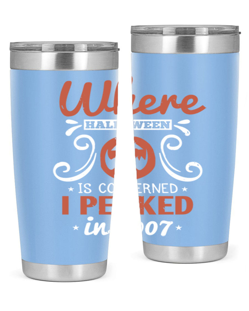 where halloween is 122#- halloween- Tumbler
