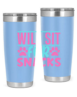 will sit for snacks Style 57#- dog- Tumbler