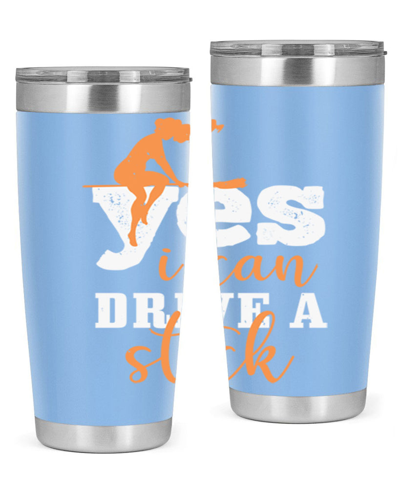 yesi can drive a stick 120#- halloween- Tumbler