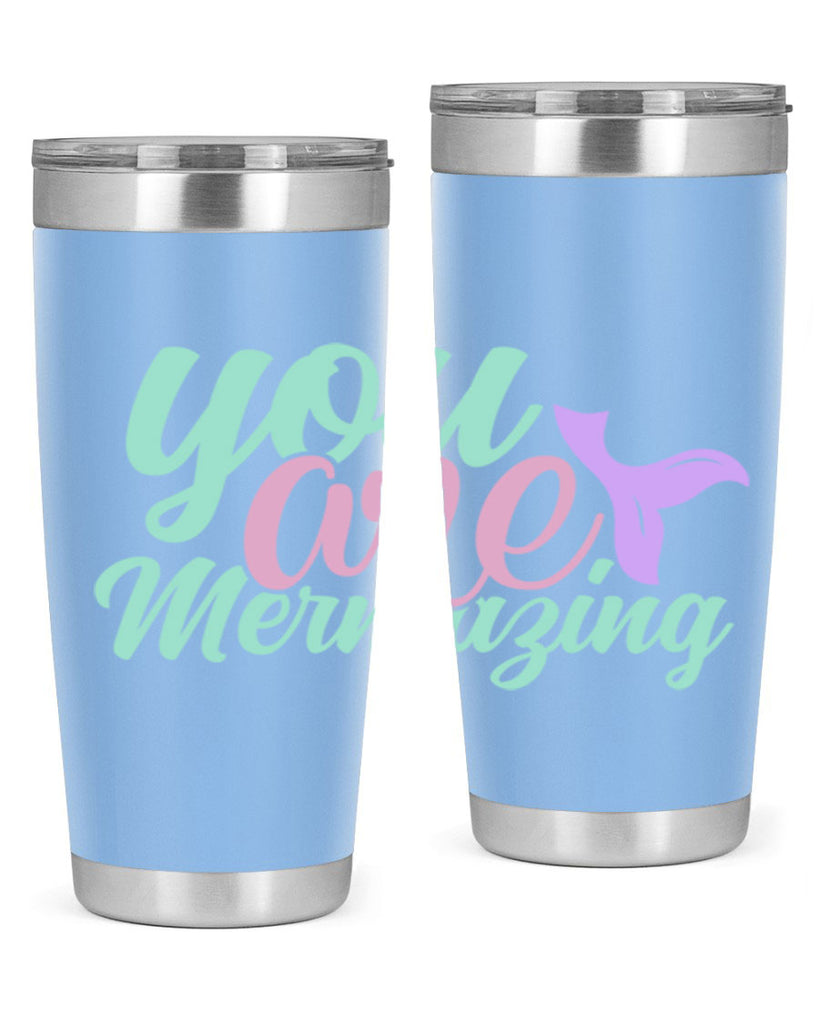 you are mermazing 9#- mermaid- Tumbler