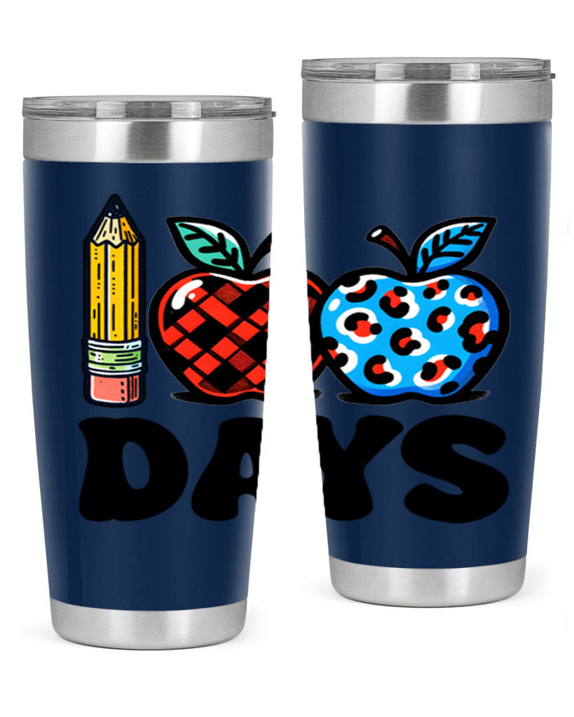 100th day of school Apple 38#- 100 days of school- Tumbler