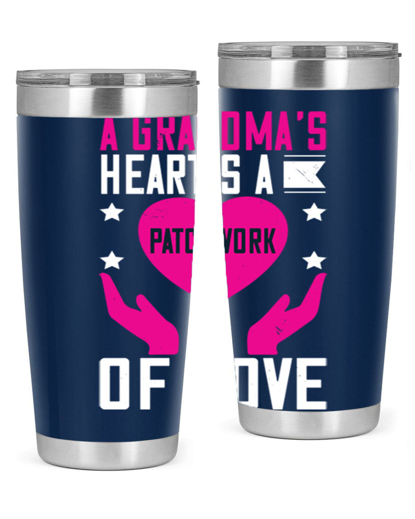 A grandma’s heart is a patchwork of love 86#- grandma - nana- Tumbler