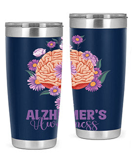 AlzheimerS Awareness Brain 12#- alzheimers- Tumbler