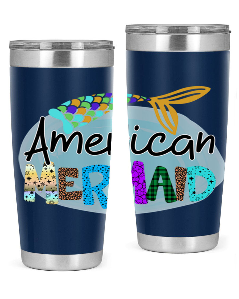 American Mermaid 14#- mermaid- Tumbler